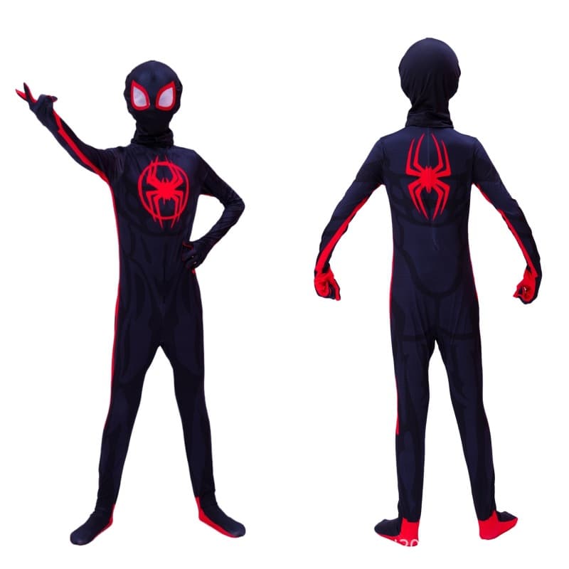 Spider-Man Across the Spider-Verse Miles Gwen Cosplay Jumpsuit Tights Adult and Kids Movie Same Style