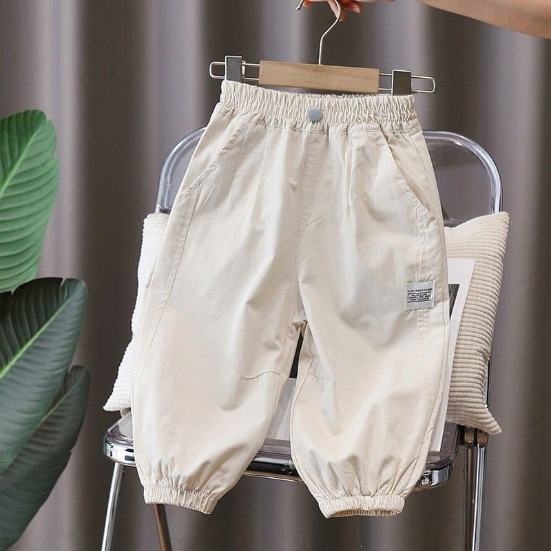 Boys' summer anti-mosquito pants, children's white casual trousers, summer thin, versatile leggings 2026 new summer