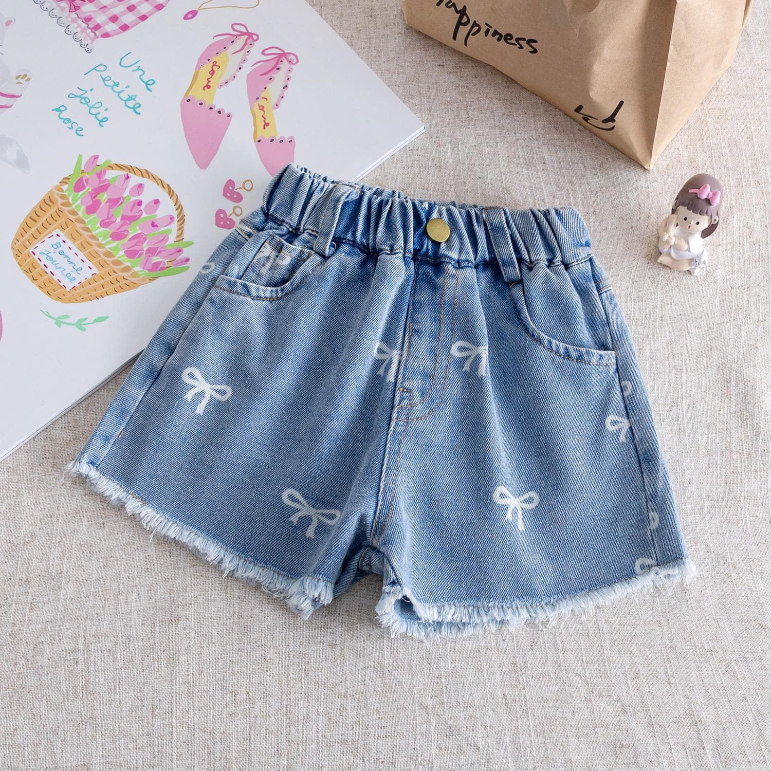 Girls' Denim Shorts Summer New Style Children's Jeans for Girls