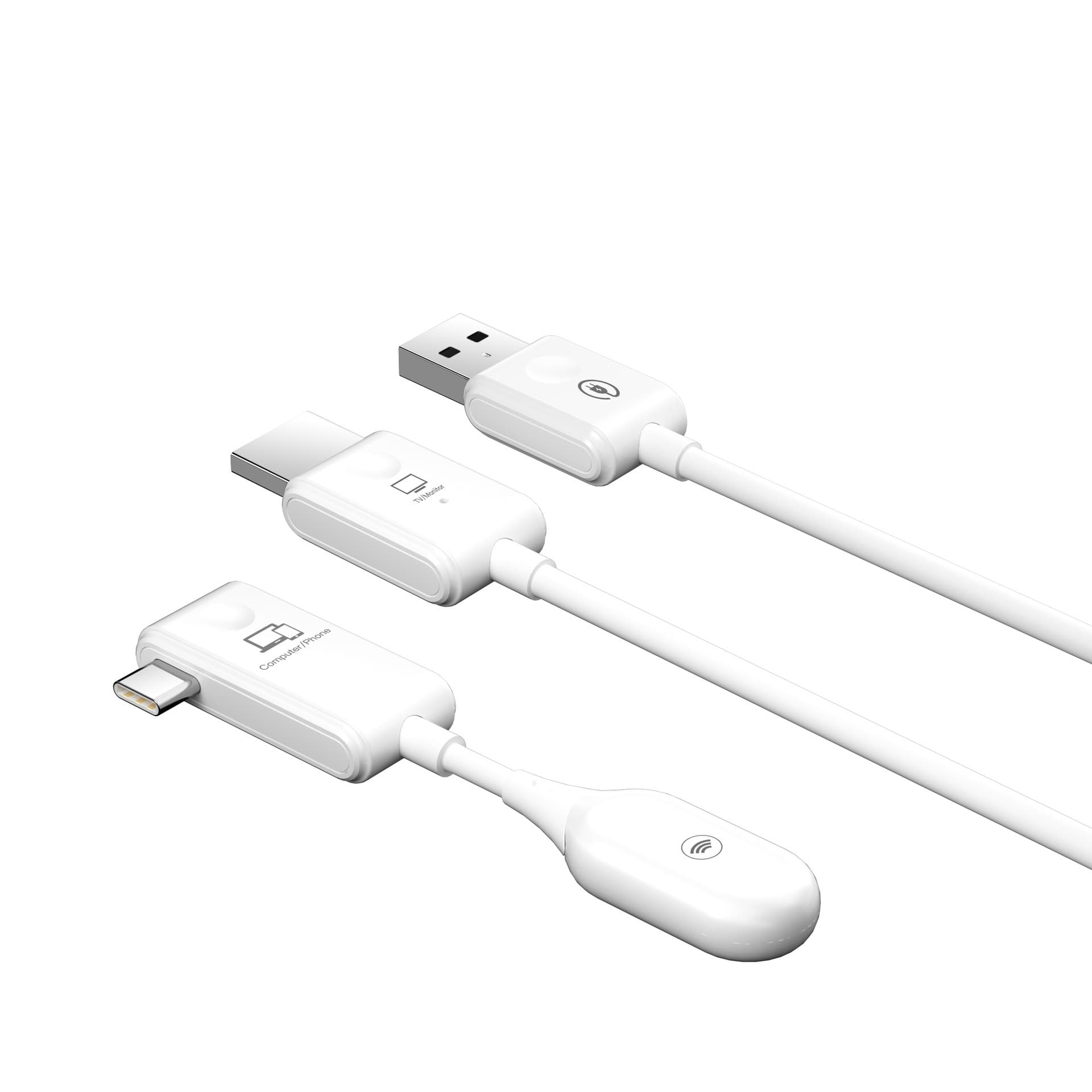HDMI Wireless Screen Mirroring for PC and Phone, One-to-One Video Transmission, Plug and Play, 50m Long Range