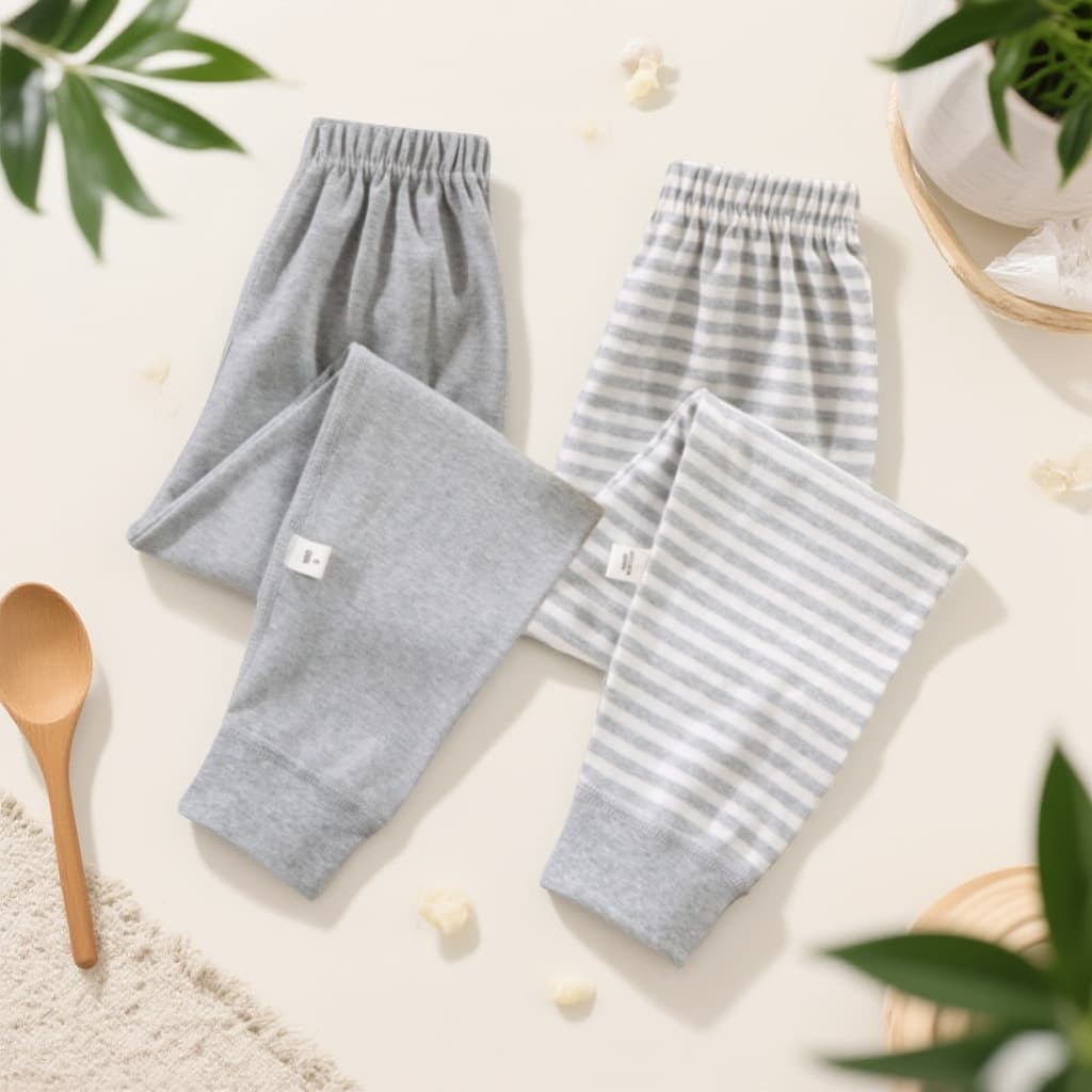 [Factory Wholesale] Kids' Cotton Thermal Long Johns Base Layer Pants for Boys and Girls, Seamless, Class A, School Uniform Essential