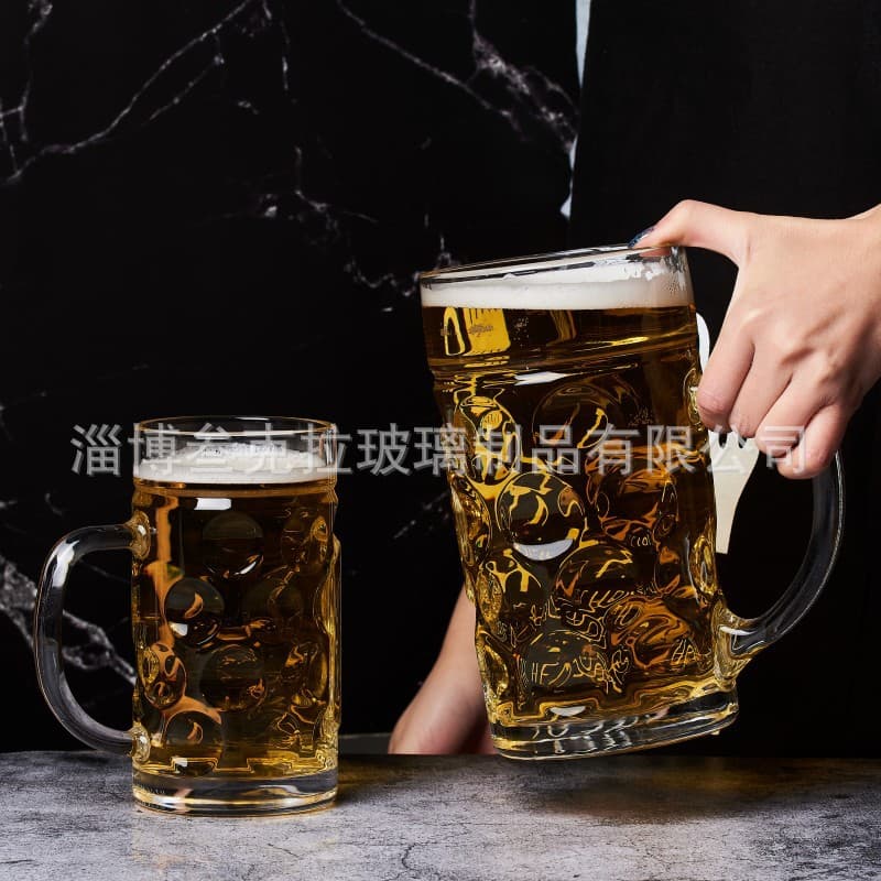 Extra large 1 liter glass draft beer cup large German beer cup Oktoberfest special cup hero cup 1000ml
