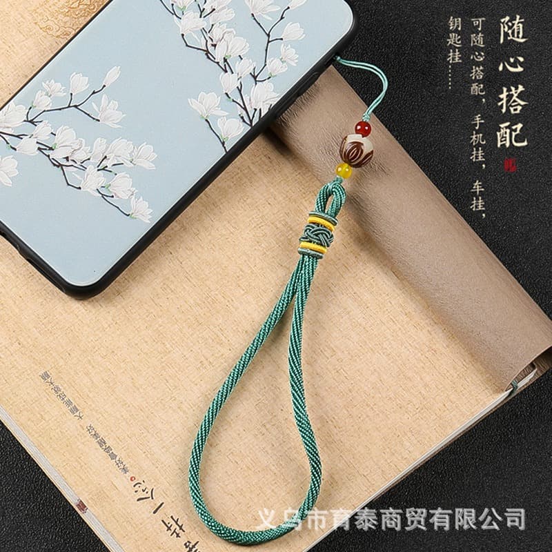 Antique Handheld Rope Pendant Chinese Knot Tassel Hanging Cord DIY Handwoven Vintage Bodhi Ornament Wholesale