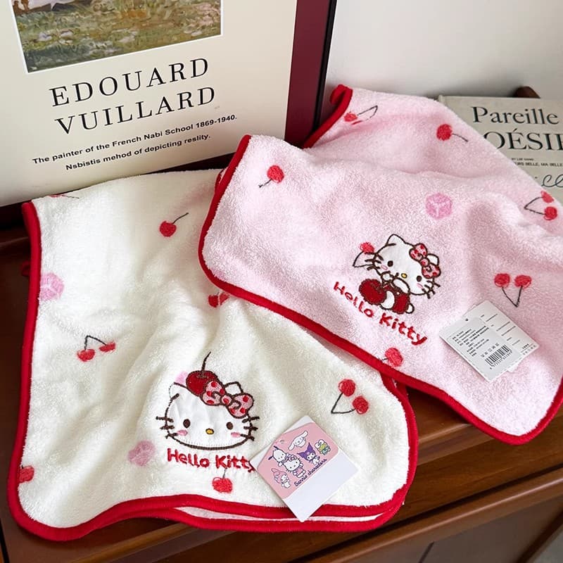 hellokitty towel face towel cat adult child water absorbent quick drying hair dry hair cap hair bathing bath towel