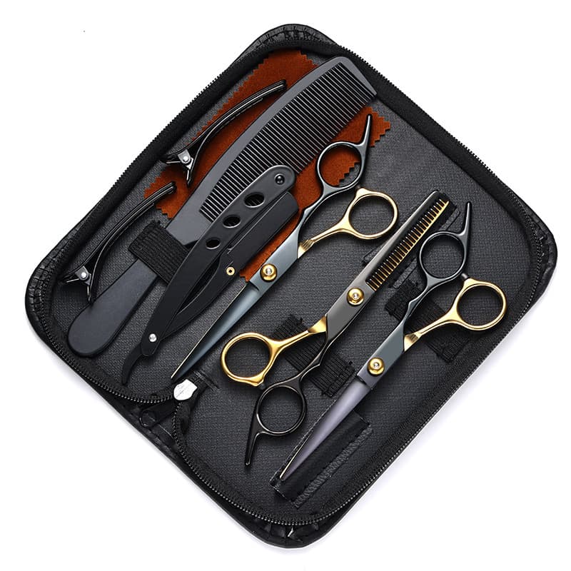 Source Factory Barber Hair Cutting Scissors Professional Set - Straight and Thinning Scissors for Hairdressing