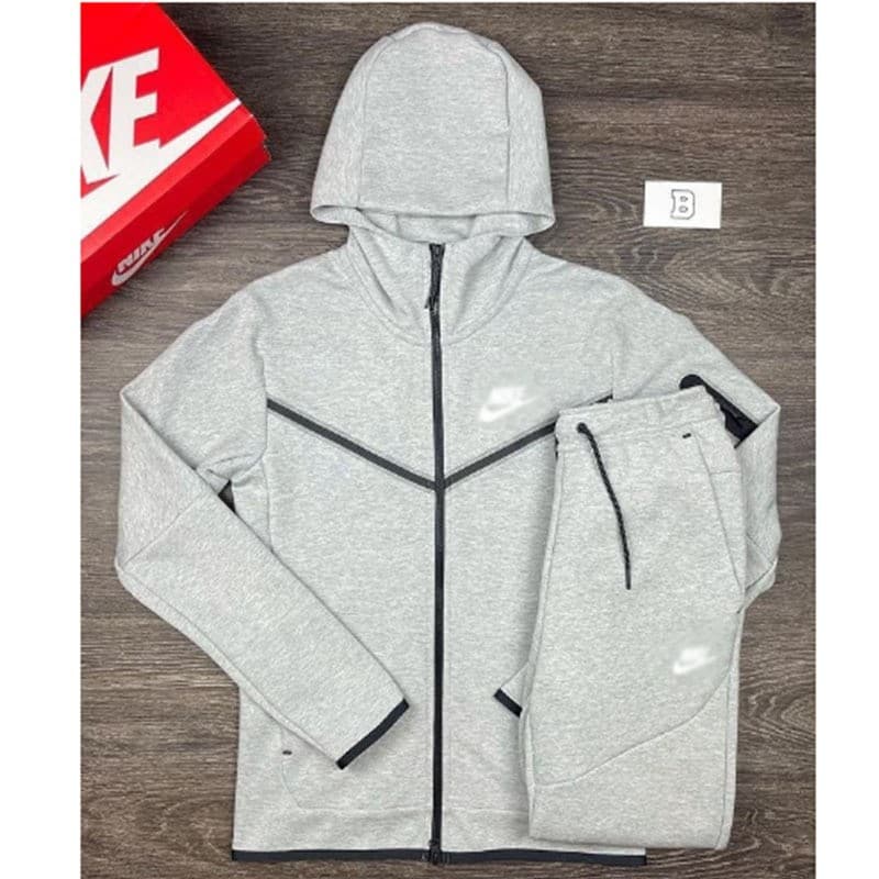 New Cross-Border Spring/Fall Hooded Set Men's and Women's NK Athletic Casual Set Sporty Fashion Jacket and Pants Streetwear