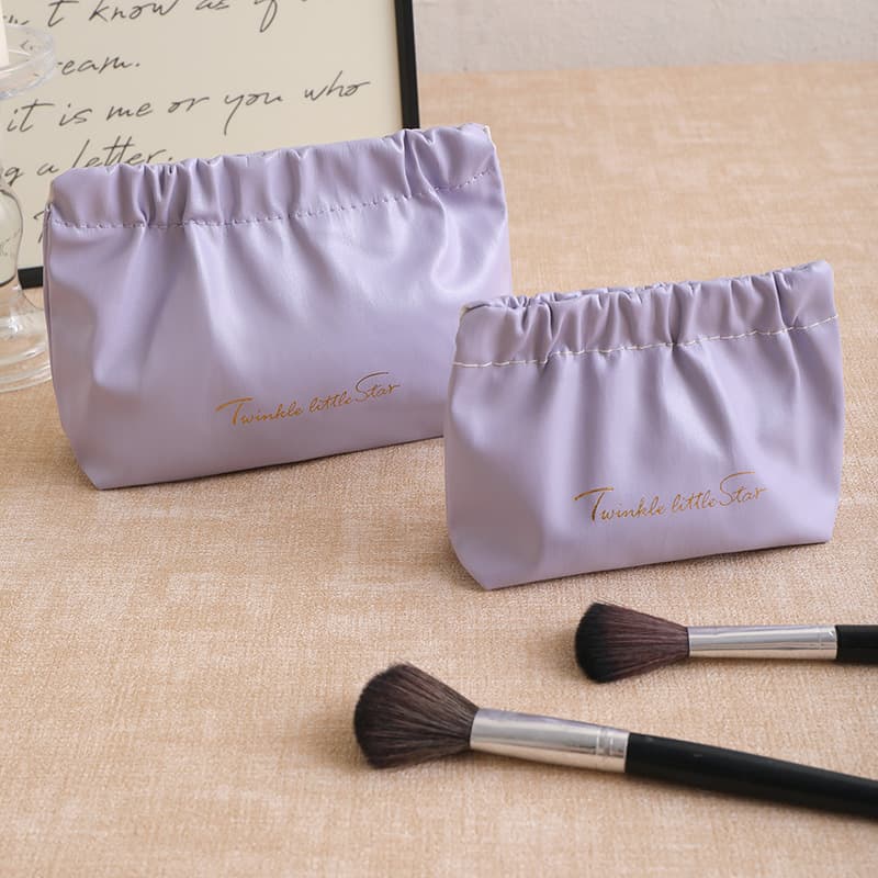 New Mini Pleated Bag Shrapnel Bag Women's Portable Storage Lipstick Cosmetic Bag Large Capacity Change Logo Customization