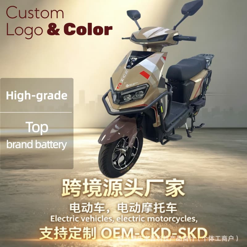 Cross-border Export Wholesale Zhenbao New High-Speed Scooter Electric Motorcycle Electric Bike Adult Two-Seater