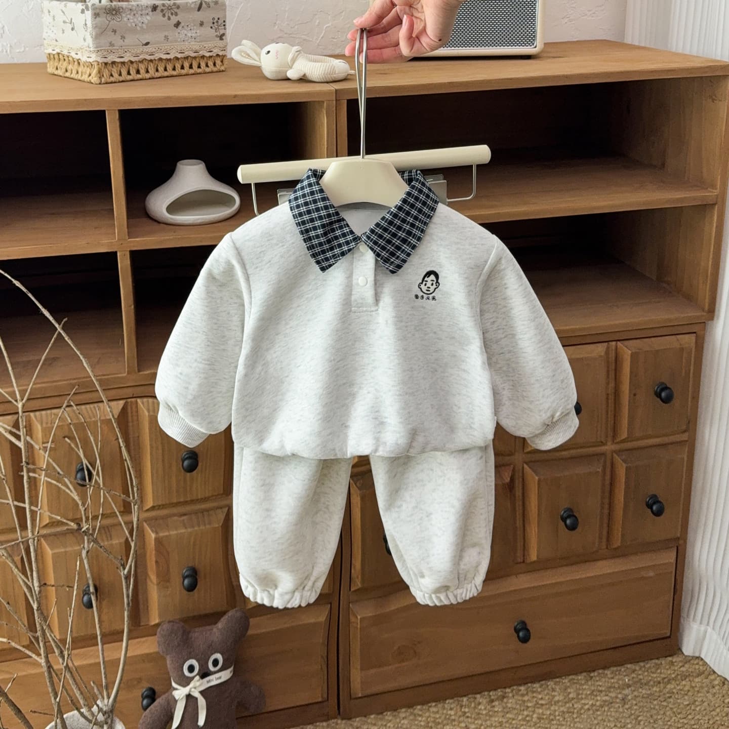 Spring Baby Sports Sweatshirt Two-Piece Set New Stylish Boys Girls Casual 2026 Trendy Girls Autumn Outfit Set