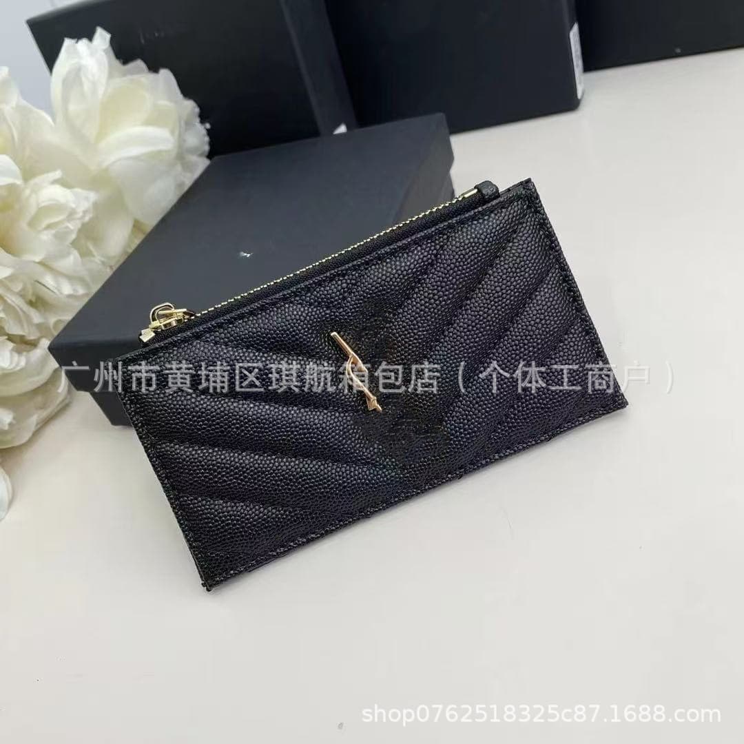Y family 2026 cross-border popular wallet card holder card holder caviar multi-card slot card holder coin purse Yangshulin women's model