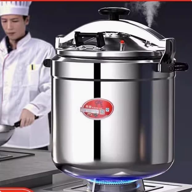 Explosion-proof Large Capacity Commercial Super Large Gas Stove Induction Cooker Compatible Aluminum Alloy Pressure Cooker