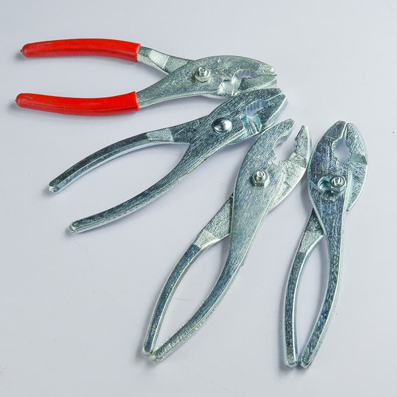 Manufacturer direct supply quenched and hardened 4-inch (135mm) and 6-inch (150mm) long, versatile high-hardness slip-joint pliers for maintenance and stocking.