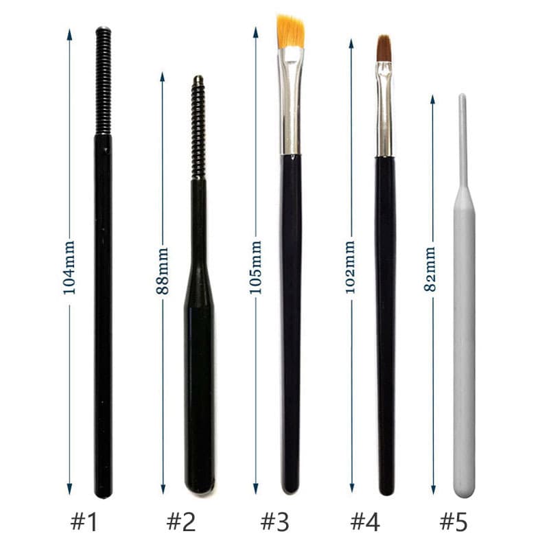 Direct supply from the manufacturer for eyebrow dyeing, eyelash dyeing and beard dyeing, special mixing stick, dressing stick, coloring brush