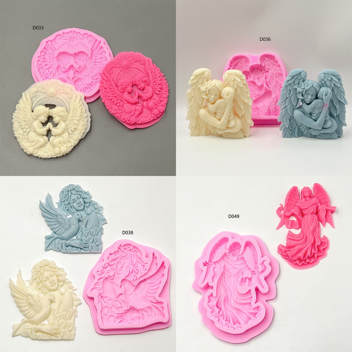 3D Angel Plaster Silicone Mold Fondant Cake Mold Baking Chocolate Mold