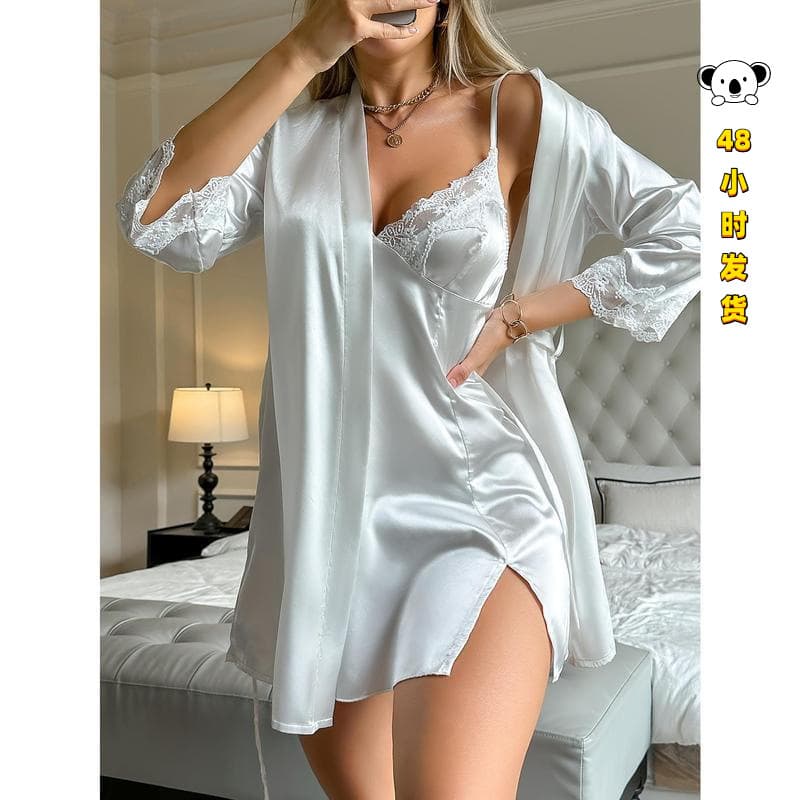 H 35287 Pure Desire Silk Satin Lingerie Set