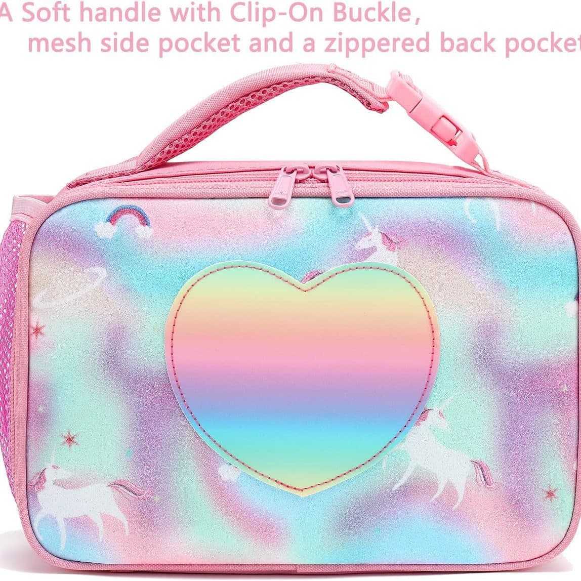 Children's Insulated Soft Bag Fresh-Keeping Pack Mini Cooler Lunch Box School Hot Meal Tote Bag for Girls and Boys
