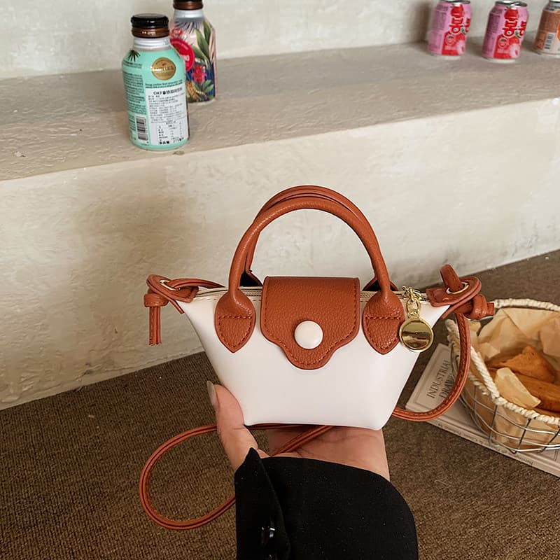 Cross-border Dragon Bags Contrast Color Fresh Sweet Handbag Fashionable Trendy Shoulder Bag Casual Versatile Crossbody Bag
