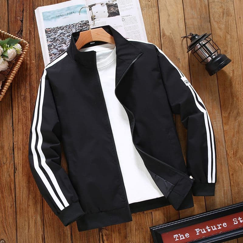 Men's Spring and Autumn Stand Collar Sports Casual Jacket Men's Windproof Waterproof Thin Loose Top