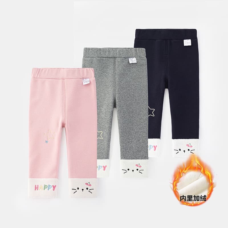 Girls' pants autumn and winter 2026 new baby casual trousers children's winter leggings 6105