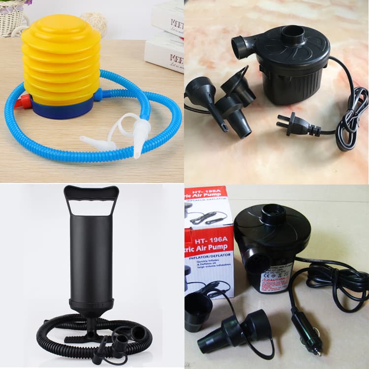 Foot Pump 220V Electric Pump 12V Car Inflator Hand Pump Rubber Boat Air Mattress Pool Compression Bag