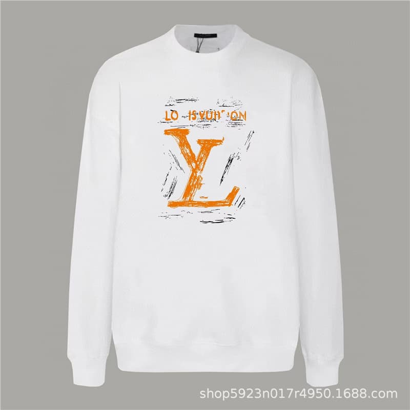 Cross-border Trendy Brand Round Neck Long Sleeve Printed Donkey Couple Matching Casual Loose Long Sleeve T-Shirt