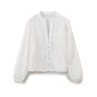 Cross-border European American Women's Fashion Embroidered Blouse