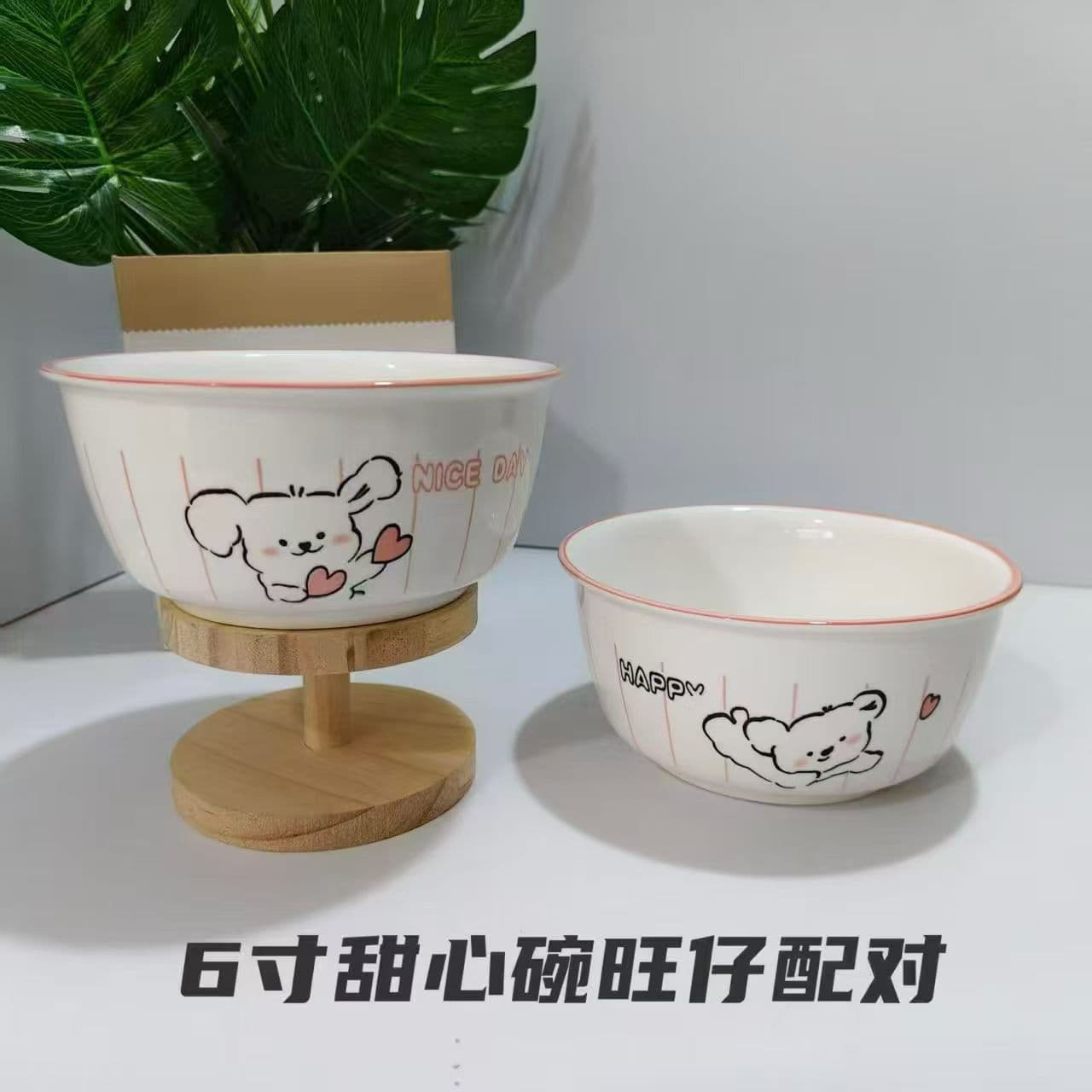 Manufacturer Wholesale Ceramic Bowls, Household Ceramic Tableware, Rice Bowls, Soup Bowls, High-Value Underglaze Color, Cute Cartoon Bowls, Noodle Bowls