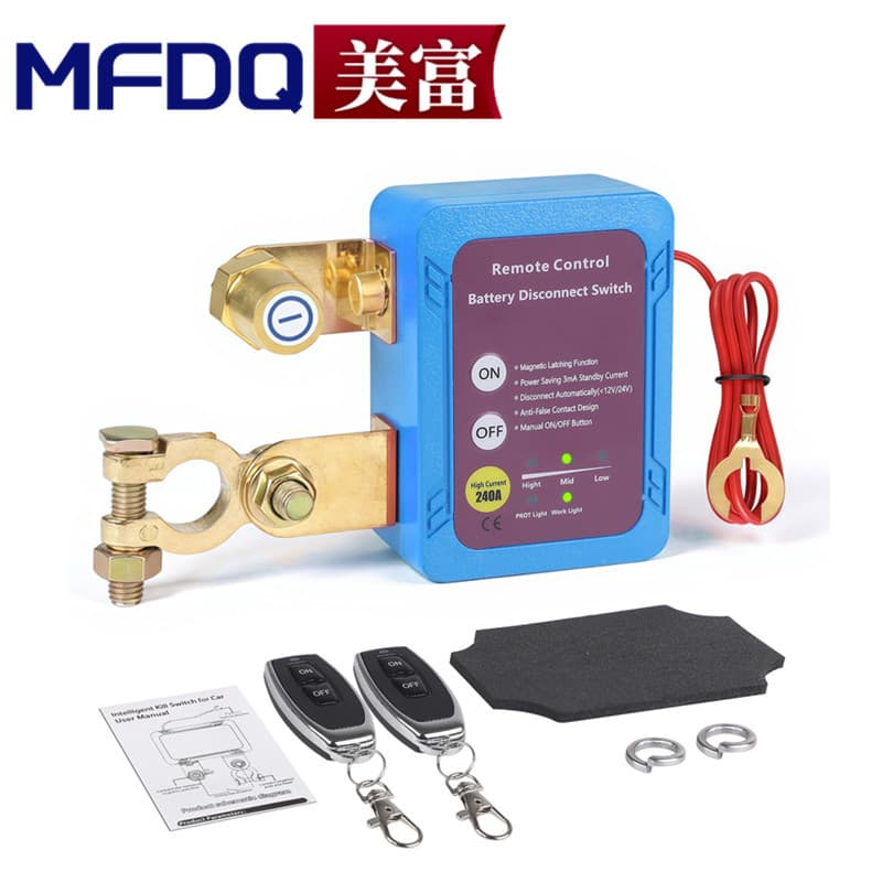Car Battery Digital Display Disconnect Switch Intelligent 12V 24V Universal Anti-Leakage Power Control Protection Relay