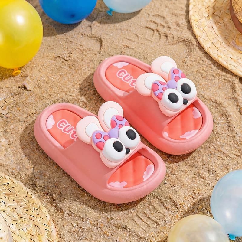 Summer Kids Sandals, Non-Slip Soft Sole, Indoor Family Matching, Children's Bathroom and Beach Sandals