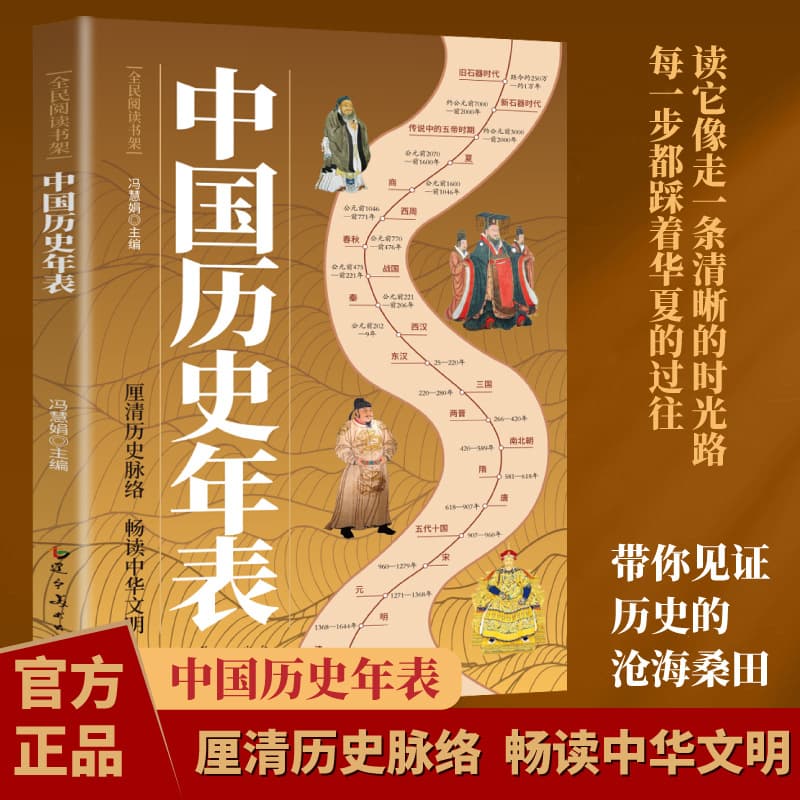 Authentic Chinese Historical Chronology, Classic Historical Readings, General Knowledge of Chinese History, Classic Traditional Culture Series