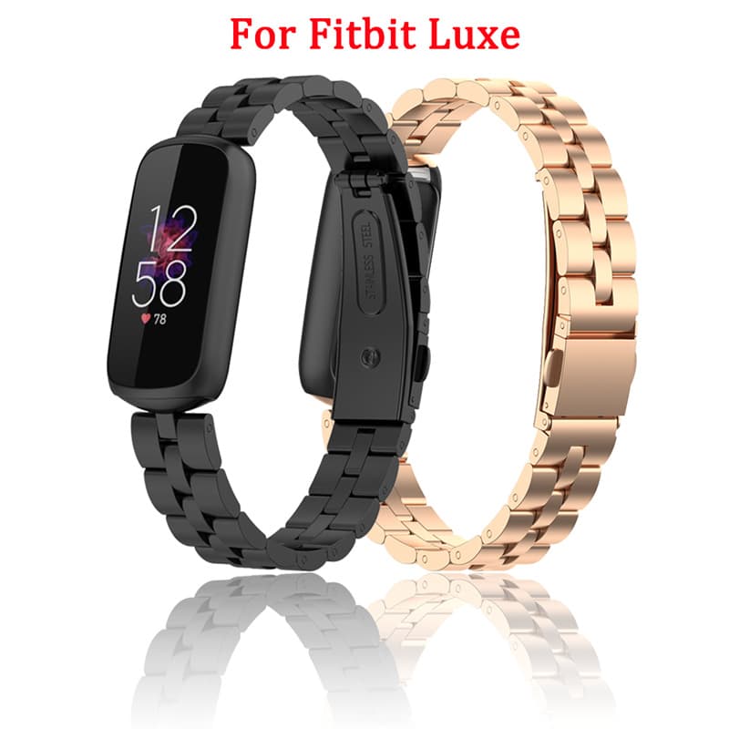 Stainless Steel Band Compatible with Fitbit Luxe Smartwatch Men Women Metal Bracelet Fitbit Accessories