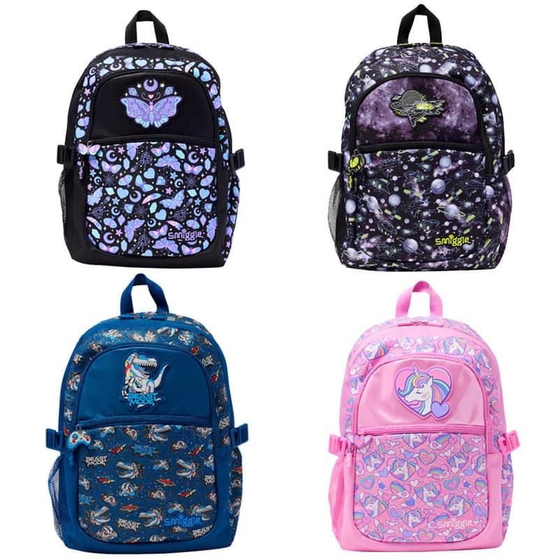 Australian smiggle school bag primary and secondary school children's capacity backpack student backpack outdoor leisure bag new product