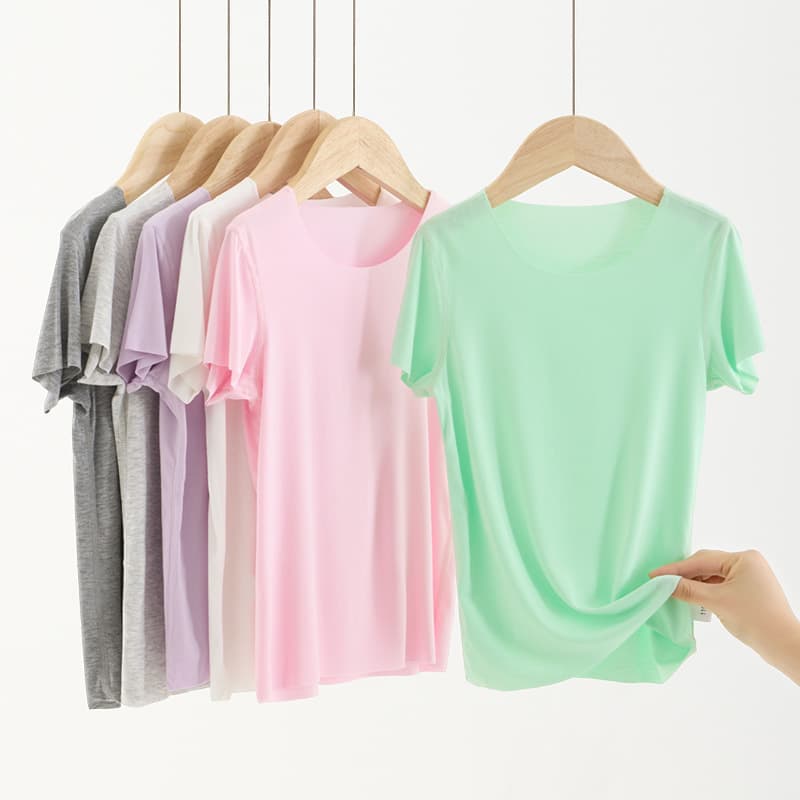 Boys' Base Layer T-Shirt Inner Wear Kids' Class A Summer Thin Short Sleeve for Older Children Girls Korean Style Drop Shipping
