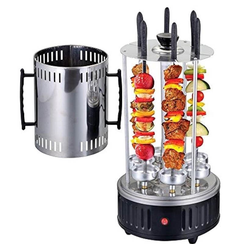 Household small skewers machine barbecue grill automatic rotating barbecue machine electric grill small barbecue barrel BBQ grill