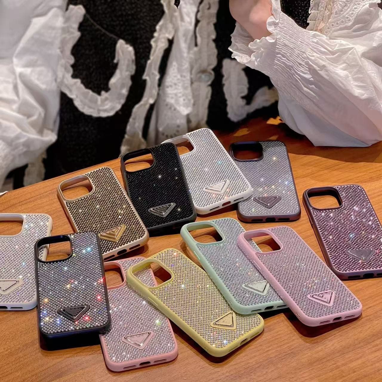 European and American trendy brand rhinestone Apple 17 promax mobile phone case suitable for iphone 13 luxury full diamond protective cover advanced