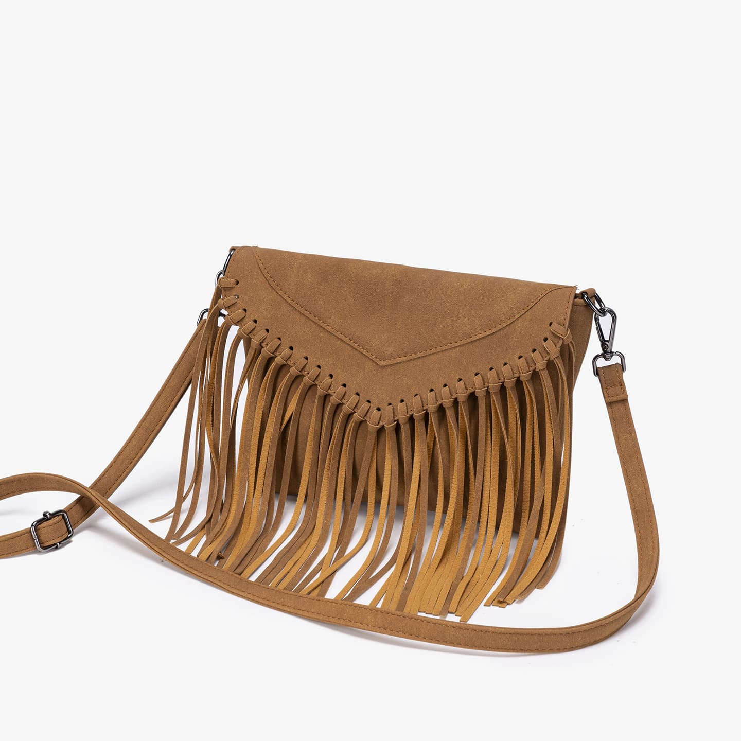 Matte Brown Bohemian Style Tassel Women's Bag 2026 Classic Crossbody Bag Retro Design Shoulder Bag