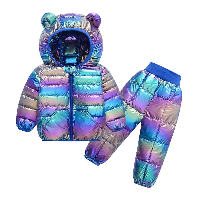 Cross-border Amazon Hot Selling 2023 New Children's Lightweight Cotton Suit Baby Boys and Girls Infant Autumn Winter