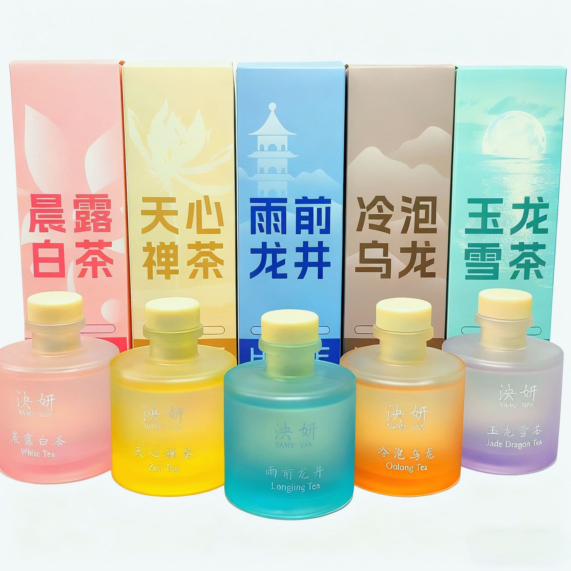 Fireless rattan aromatherapy Chinese tea fragrance morning dew white tea household air freshening floral and fruit fragrance cross-border spot wholesale