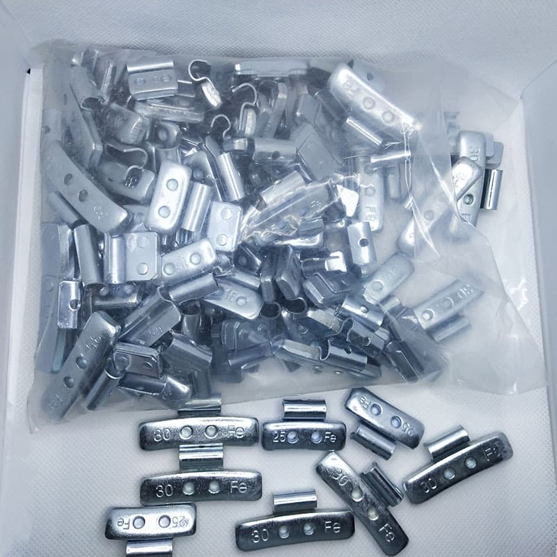 Car Tire Steel/Aluminum Rim Dynamic Balance Weights, Clip-on and Stick-on Types