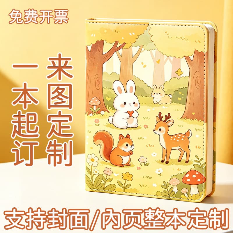 Creative A5 Notebook Custom UV Printing Stamp Book Journal Notebook High-Quality Thick Pages