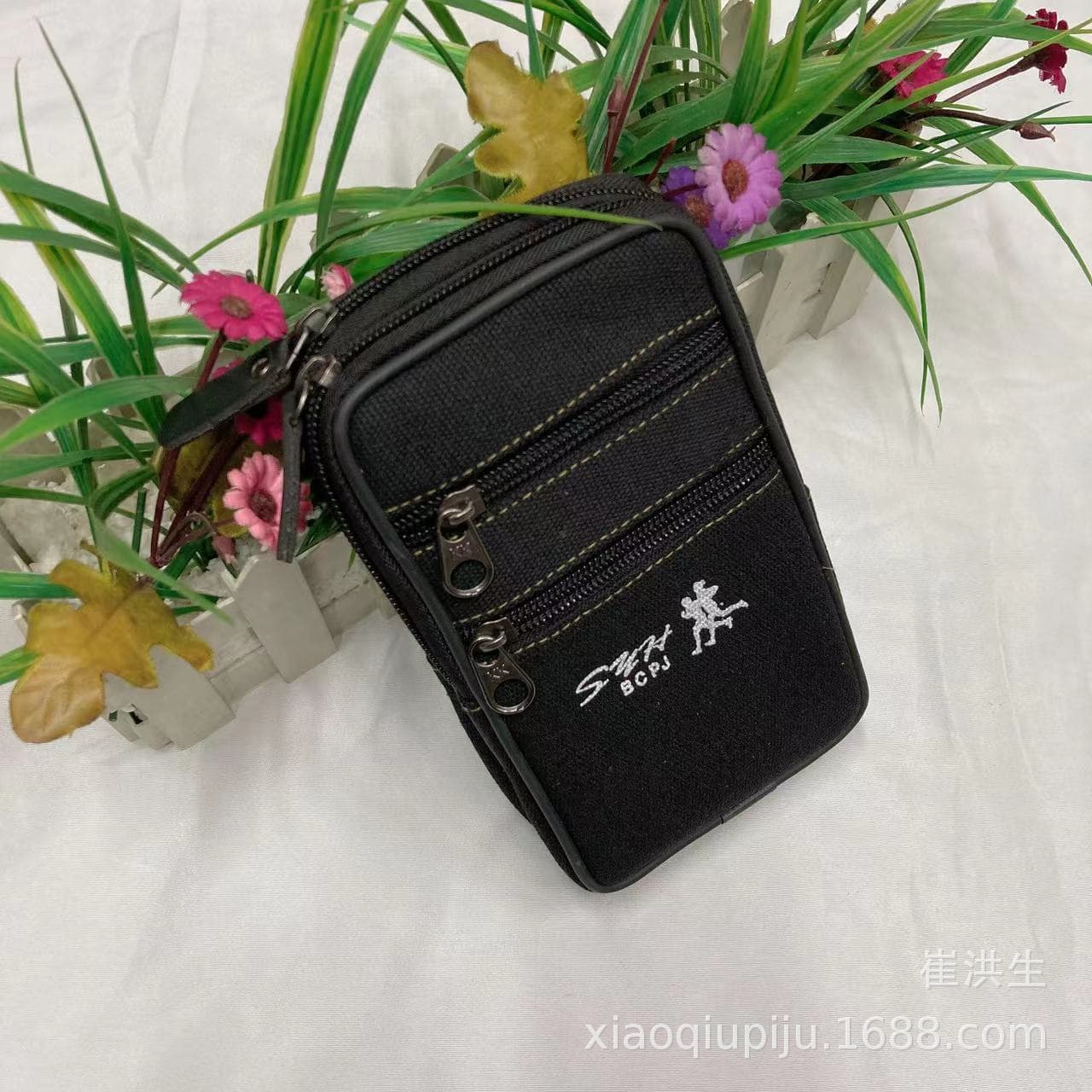 Men's Large Outdoor Belt Phone Bag Anti-Theft Waist Pack Multi-Functional Casual Storage Pouch for Work Sites