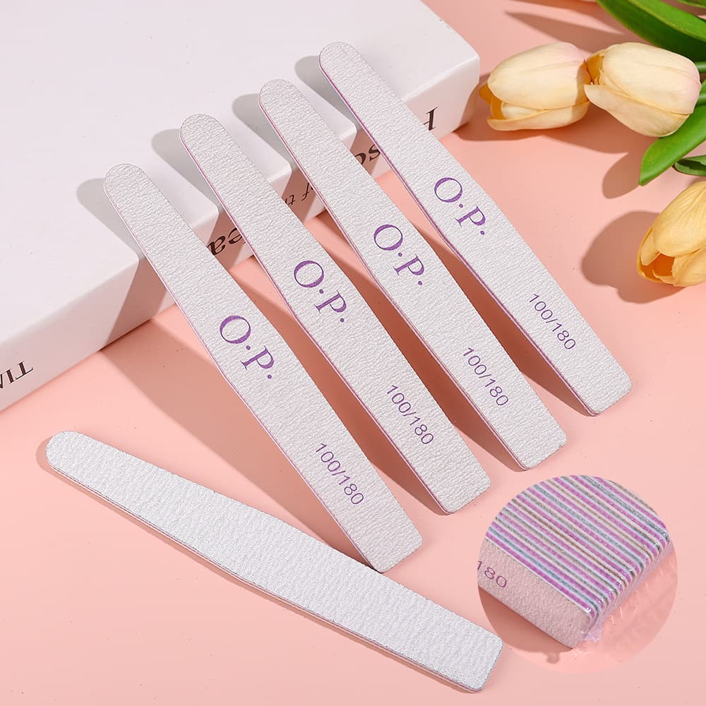Cross-border toothed gray and white diamond-shaped sand strips, rubbing strips, zebra pattern, manicure and removal polishing file, comb-shaped double-sided nail file