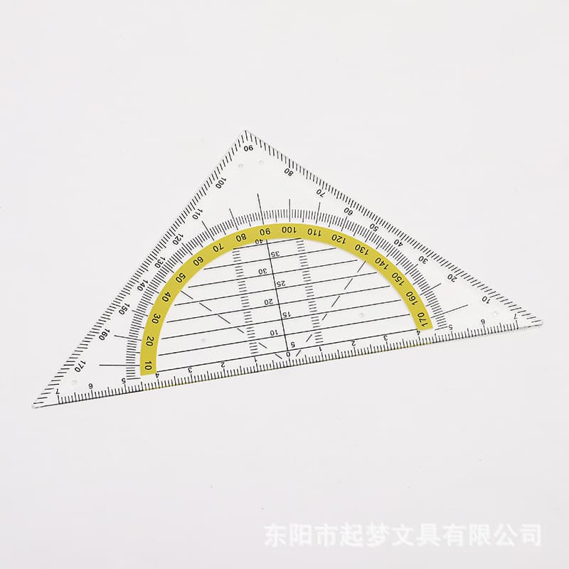 Multifunctional isosceles triangle plate, right angle triangle plate, foreign trade cross-border, spot plastic ruler triangle