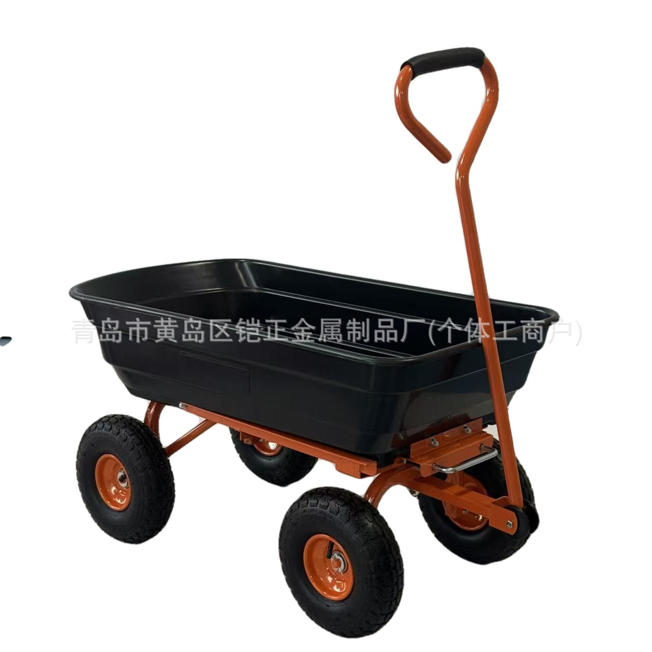 Cross-border Amazon 600lbs dump cart garden hand-pulled cart, garden dump truck cart