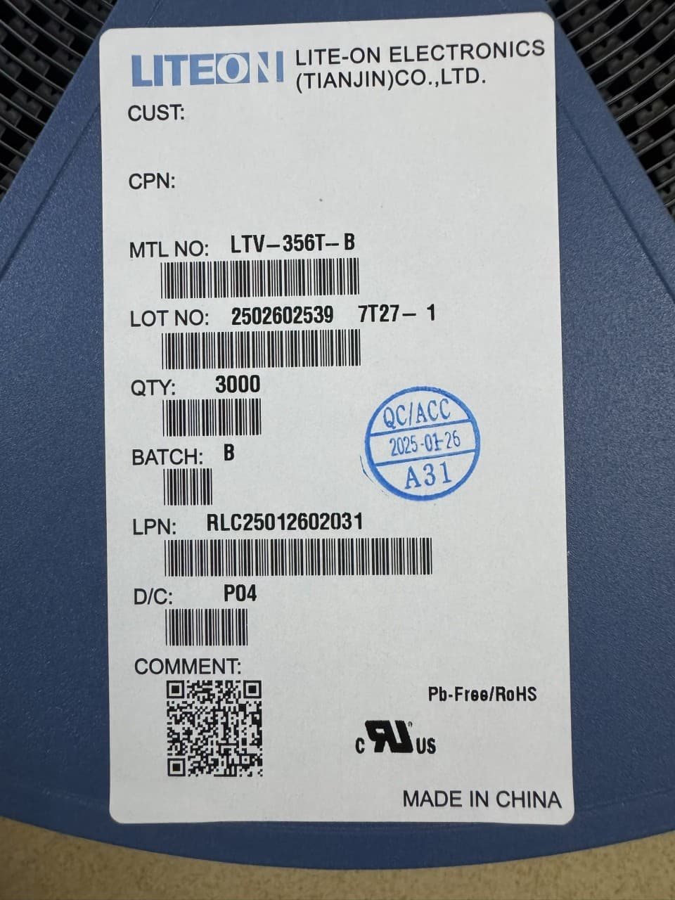 Lite-On LTV356T-B SOP4 Optocoupler Photocoupler