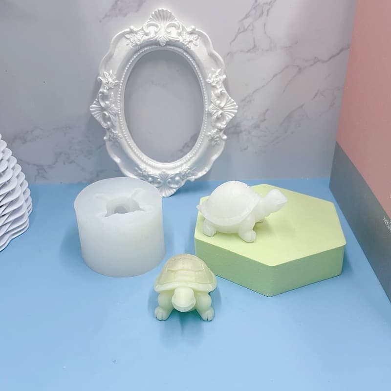DIY Epoxy Resin Turtle Silicone Mold for Scented Candles, Animal Model, Fondant Chocolate Baking Turtle Mold