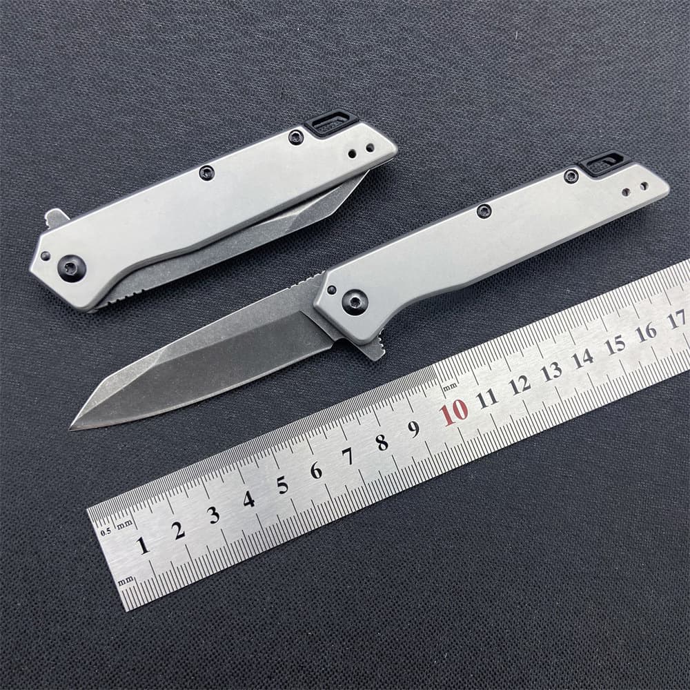 Knife wholesale card show 1365 folding knife outdoor high hardness camping survival riding portable barbecue fruit folding knife