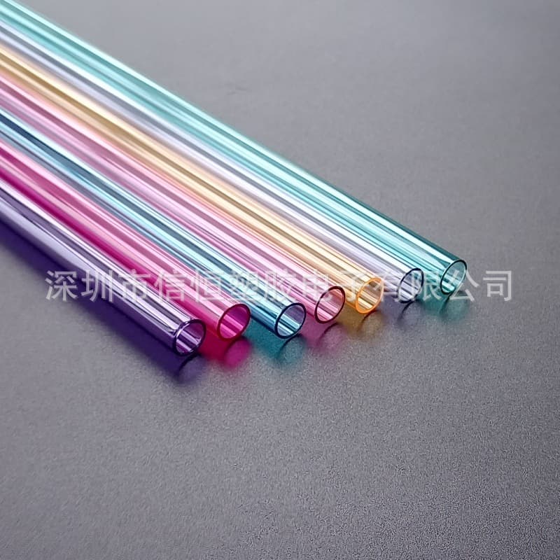 Source manufacturer of Tritan colored straws, Stanley transparent black colored Tritan straws TX1001 straws