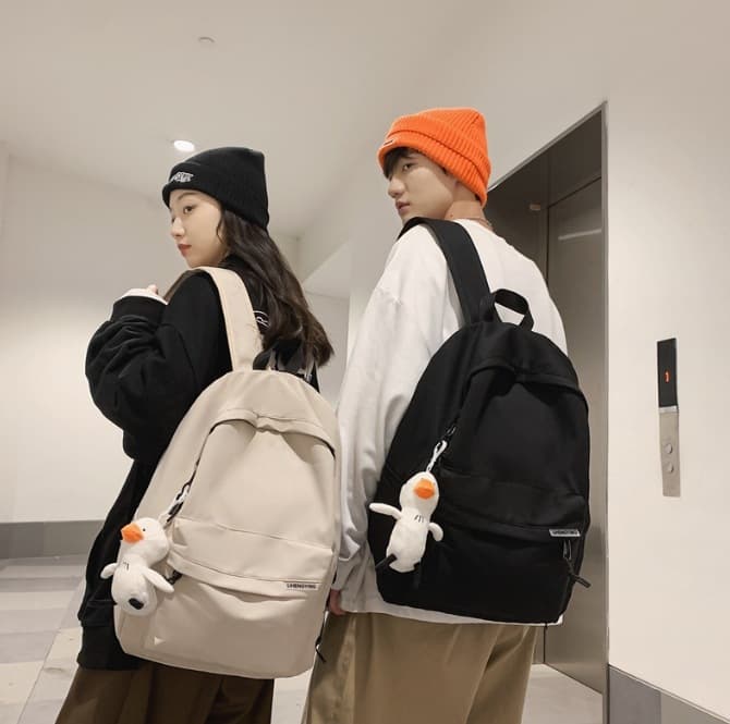 Backpack Men Minimalist Large Capacity Travel Backpack Women Casual Japanese Style Middle School High School College Student Schoolbag Men