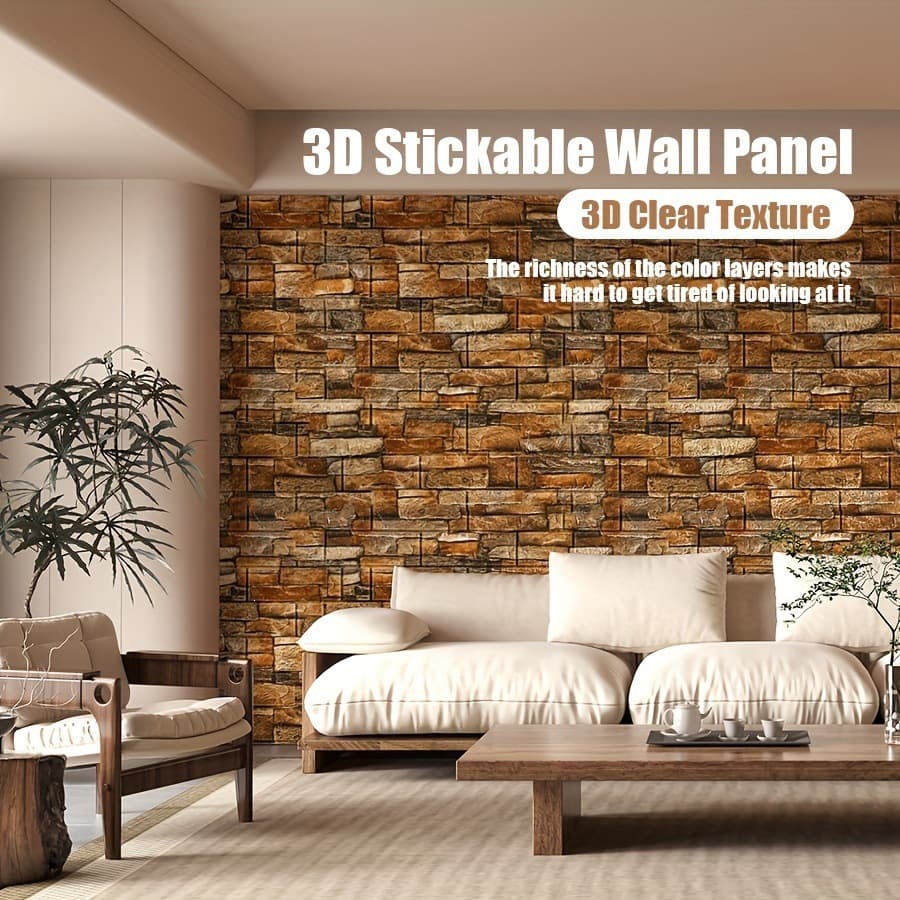 Cross-border exclusive 10 styles 35×38CM self-adhesive wall sticker wallpaper, easy to peel and install